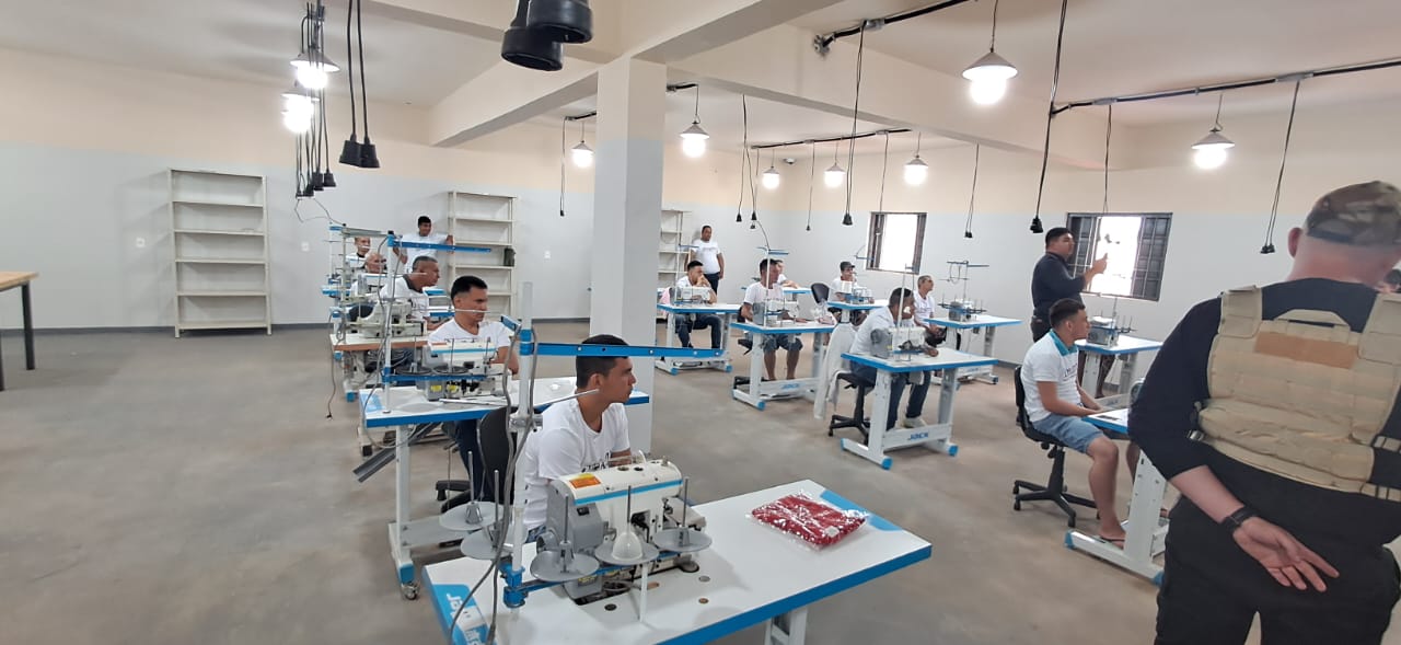 Inmates Working in Production